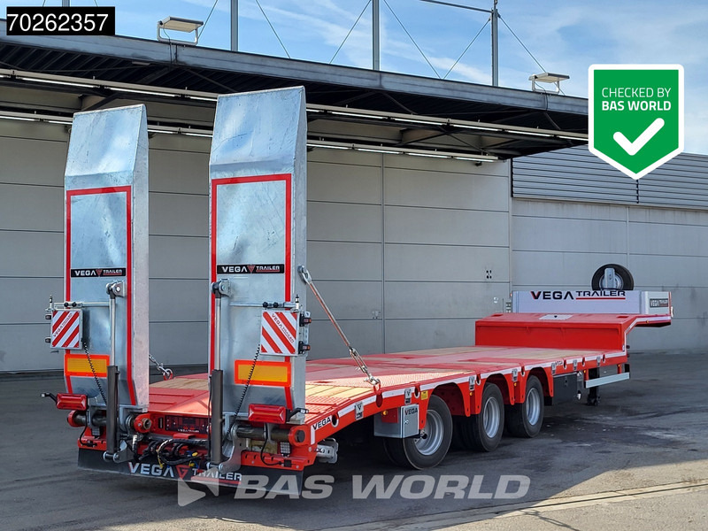 Vega Lowbed 2 axles NEW Hydr. Ramps. Lift+Steering Axle - Semireboque baixa: foto 1 Vega Lowbed 2 axles NEW Hydr. Ramps. Lift+Steering Axle - Semireboque baixa: foto 1