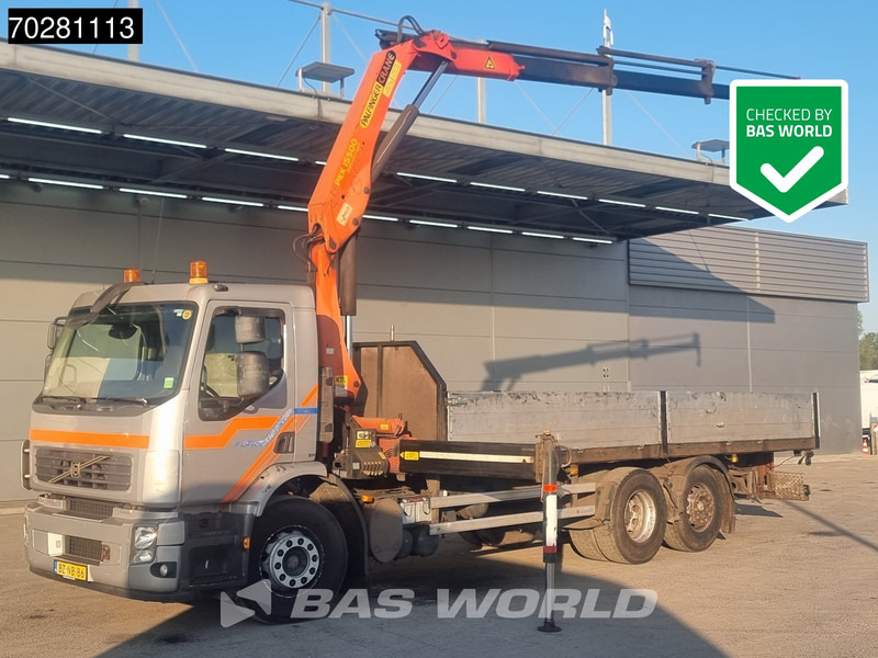 Volvo FE 280 6X2 NL-Truck Palfinger PK15500 Kran CraneManual Liftachse Euro 4 - Camião de caixa aberta/ Plataforma, Caminhão grua: foto 1 Volvo FE 280 6X2 NL-Truck Palfinger PK15500 Kran CraneManual Liftachse Euro 4 - Camião de caixa aberta/ Plataforma, Caminhão grua: foto 1