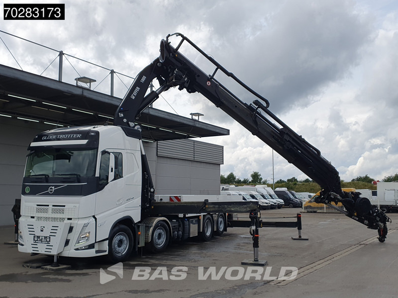 Volvo FH 460 8X2 Effer 1000 9S/6S Crane Kran Winch JIB Lift-Lenkachse Euro 6 - Camião de caixa aberta/ Plataforma, Caminhão grua: foto 3 Volvo FH 460 8X2 Effer 1000 9S/6S Crane Kran Winch JIB Lift-Lenkachse Euro 6 - Camião de caixa aberta/ Plataforma, Caminhão grua: foto 3