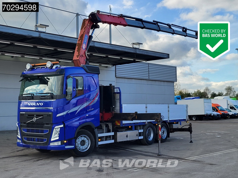Volvo FH 540 FH 6X2 HMF 3220-K7 Crane Kran Lift-Axle Big-Axle Xenon Automatic Euro 6 - Camião de caixa aberta/ Plataforma, Caminhão grua: foto 1 Volvo FH 540 FH 6X2 HMF 3220-K7 Crane Kran Lift-Axle Big-Axle Xenon Automatic Euro 6 - Camião de caixa aberta/ Plataforma, Caminhão grua: foto 1