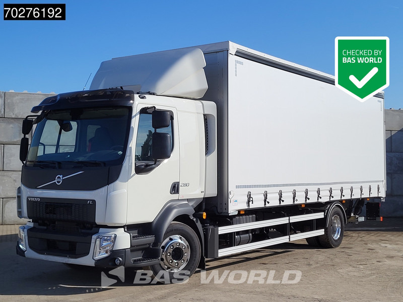Volvo FL 280 4X2 NEW! 16tons Manual Ladebordwand PTO Alcoa's Euro 6 - Caminhão com lona: foto 1 Volvo FL 280 4X2 NEW! 16tons Manual Ladebordwand PTO Alcoa's Euro 6 - Caminhão com lona: foto 1