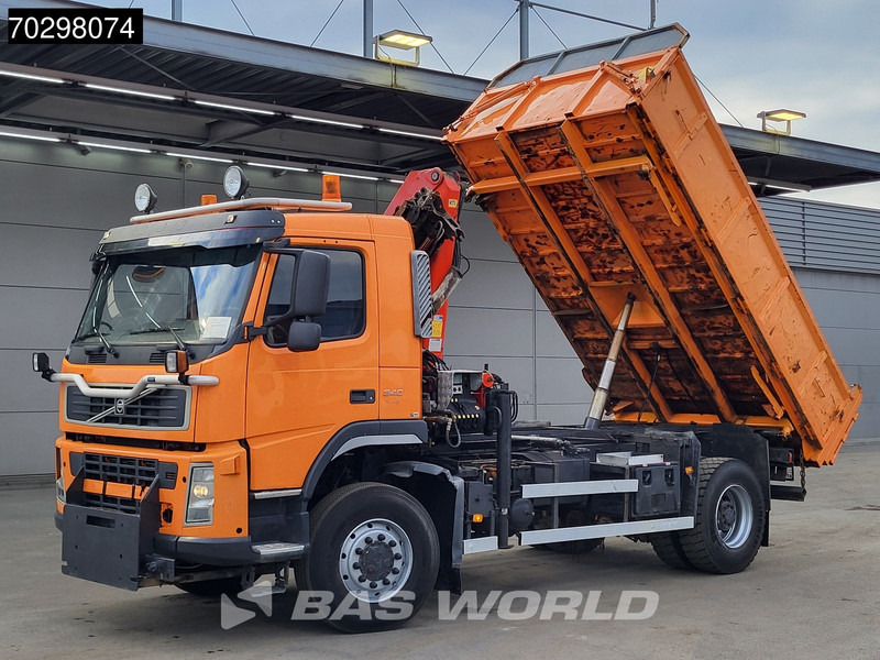 Volvo FM 340 FM 4X4 4x4 Crane Palfinger PK10501 Tipper Big-Axle Full Steel - Caminhão basculante, Caminhão grua: foto 3 Volvo FM 340 FM 4X4 4x4 Crane Palfinger PK10501 Tipper Big-Axle Full Steel - Caminhão basculante, Caminhão grua: foto 3
