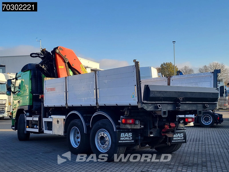 Volvo FM 340 FM 6X2 Palfinger PK23002 Crane 10m3 3-way tipper Lift+steering axle Euro 5 - Caminhão basculante, Caminhão grua: foto 2 Volvo FM 340 FM 6X2 Palfinger PK23002 Crane 10m3 3-way tipper Lift+steering axle Euro 5 - Caminhão basculante, Caminhão grua: foto 2