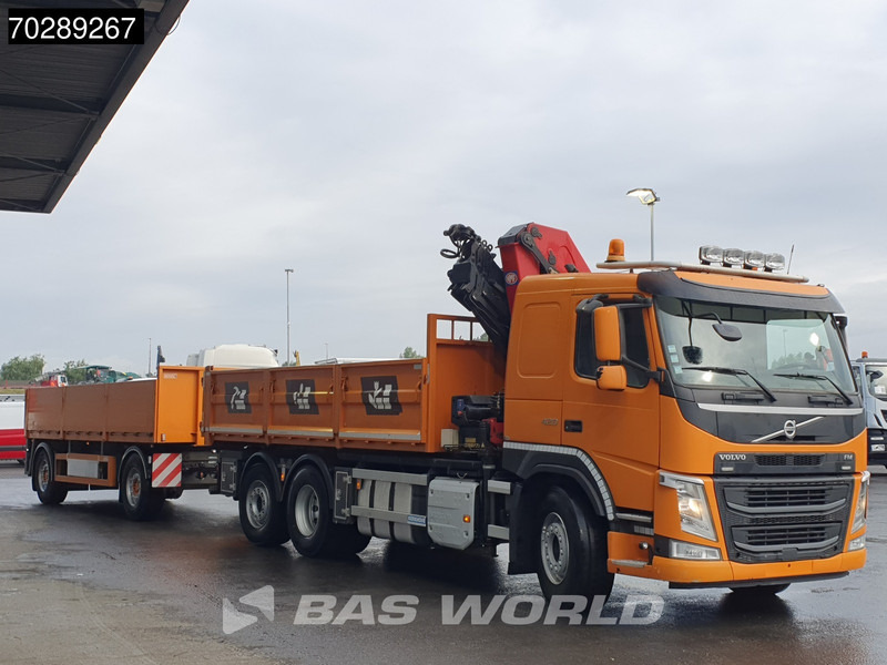 Caminhão basculante, Caminhão grua Volvo FM 420 6X2 Combi HMF 2120 K 4 Crane Kran Lift+lenkasche Euro 6: foto 12