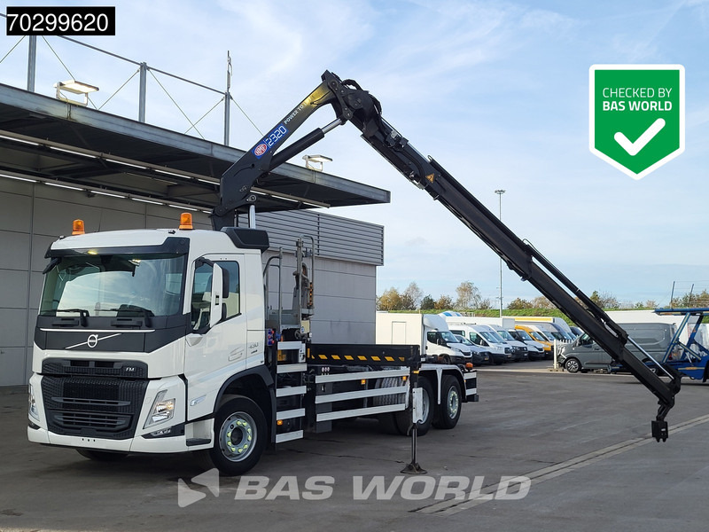 Volvo FM 430 FM 6X2 HMF 2320K-RCS Kran Crane + VDL S-21-6200 Lift + Steering Axle - Caminhão polibenne: foto 1 Volvo FM 430 FM 6X2 HMF 2320K-RCS Kran Crane + VDL S-21-6200 Lift + Steering Axle - Caminhão polibenne: foto 1