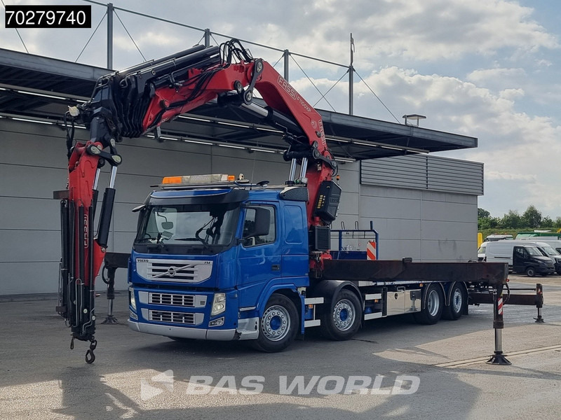 Volvo FM 450 8X2 FASSI 100 Ton/Meter Crane Kran 7 + 6 Jib Lift+steering Axle Euro 5 - Camião de caixa aberta/ Plataforma, Caminhão grua: foto 5 Volvo FM 450 8X2 FASSI 100 Ton/Meter Crane Kran 7 + 6 Jib Lift+steering Axle Euro 5 - Camião de caixa aberta/ Plataforma, Caminhão grua: foto 5