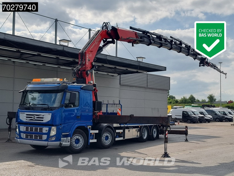 Volvo FM 450 8X2 FASSI 100 Ton/Meter Crane Kran 7 + 6 Jib Lift+steering Axle Euro 5 - Camião de caixa aberta/ Plataforma, Caminhão grua: foto 1 Volvo FM 450 8X2 FASSI 100 Ton/Meter Crane Kran 7 + 6 Jib Lift+steering Axle Euro 5 - Camião de caixa aberta/ Plataforma, Caminhão grua: foto 1