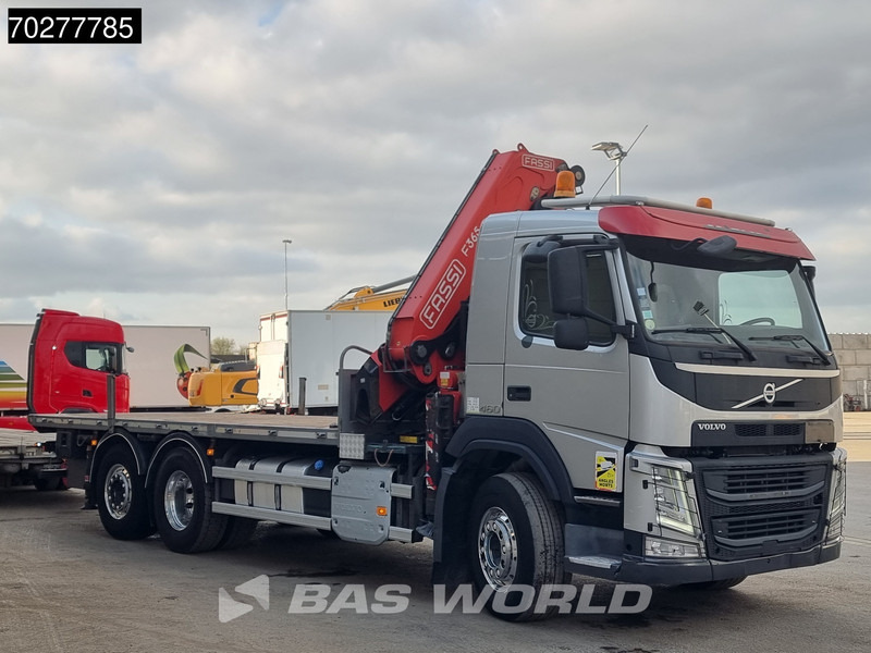 Camião de caixa aberta/ Plataforma, Caminhão grua Volvo FM 460 6X2 Fassi F365A.2.25 E-Dynamic Retarder Euro 6 Kraan Crane: foto 9