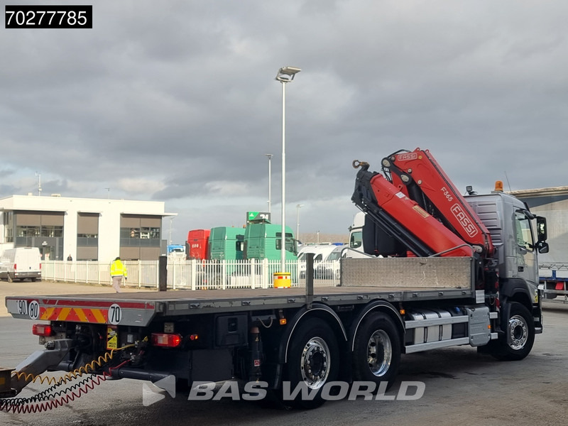 Camião de caixa aberta/ Plataforma, Caminhão grua Volvo FM 460 6X2 Fassi F365A.2.25 E-Dynamic Retarder Euro 6 Kraan Crane: foto 10