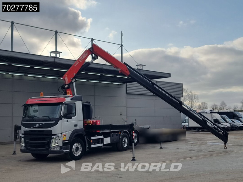 Camião de caixa aberta/ Plataforma, Caminhão grua Volvo FM 460 6X2 Fassi F365A.2.25 E-Dynamic Retarder Euro 6 Kraan Crane: foto 5