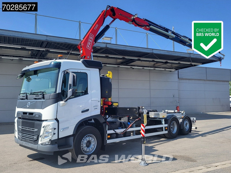 Volvo FM 460 6X2 NEW! FASSI F235A.0.25 Kran + HYVA 20-57-S Lift+steering axle Euro 6 - Caminhão polibenne, Caminhão grua: foto 1 Volvo FM 460 6X2 NEW! FASSI F235A.0.25 Kran + HYVA 20-57-S Lift+steering axle Euro 6 - Caminhão polibenne, Caminhão grua: foto 1