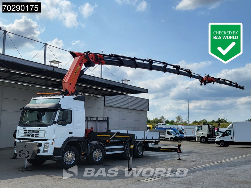 Volvo FM 480 8X2 Palfinger PK85002 Crane+Jib Lifting-Axle Big-Axle Automatic Euro 4 - Camião de caixa aberta/ Plataforma, Caminhão grua: foto 1 Volvo FM 480 8X2 Palfinger PK85002 Crane+Jib Lifting-Axle Big-Axle Automatic Euro 4 - Camião de caixa aberta/ Plataforma, Caminhão grua: foto 1
