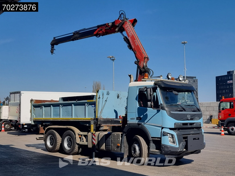 Volvo FMX 420 6X4 Fassi F155A.2.22 Crane 9m3 Big-Axle Automatic Euro 5 - Caminhão basculante, Caminhão grua: foto 5 Volvo FMX 420 6X4 Fassi F155A.2.22 Crane 9m3 Big-Axle Automatic Euro 5 - Caminhão basculante, Caminhão grua: foto 5