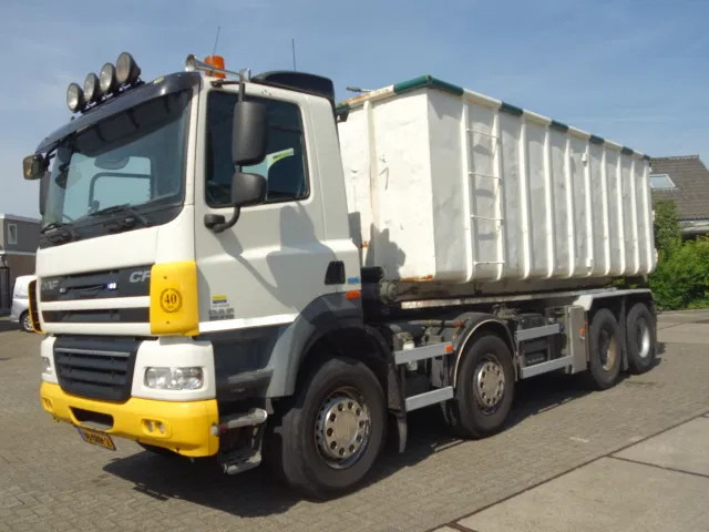 DAF CF 410 8X4 NCH CONTAINER SYSTEEM 32 TON 90 graden silo containers - Caminhão com sistema de cabo: foto 3 DAF CF 410 8X4 NCH CONTAINER SYSTEEM 32 TON 90 graden silo containers - Caminhão com sistema de cabo: foto 3
