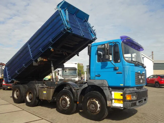 MAN 41-414 MEILLER KIPPER 8X4,MANUAL POMP - Caminhão basculante: foto 1 MAN 41-414 MEILLER KIPPER 8X4,MANUAL POMP - Caminhão basculante: foto 1