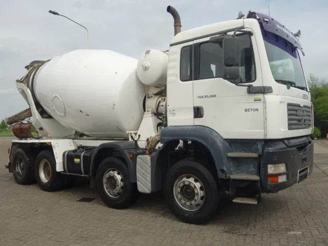 MAN TGA 35.360 8X4 MIXER STEEL SPRINGS BIG AXELS MANUAL POMP - Caminhão betoneira: foto 1 MAN TGA 35.360 8X4 MIXER STEEL SPRINGS BIG AXELS MANUAL POMP - Caminhão betoneira: foto 1