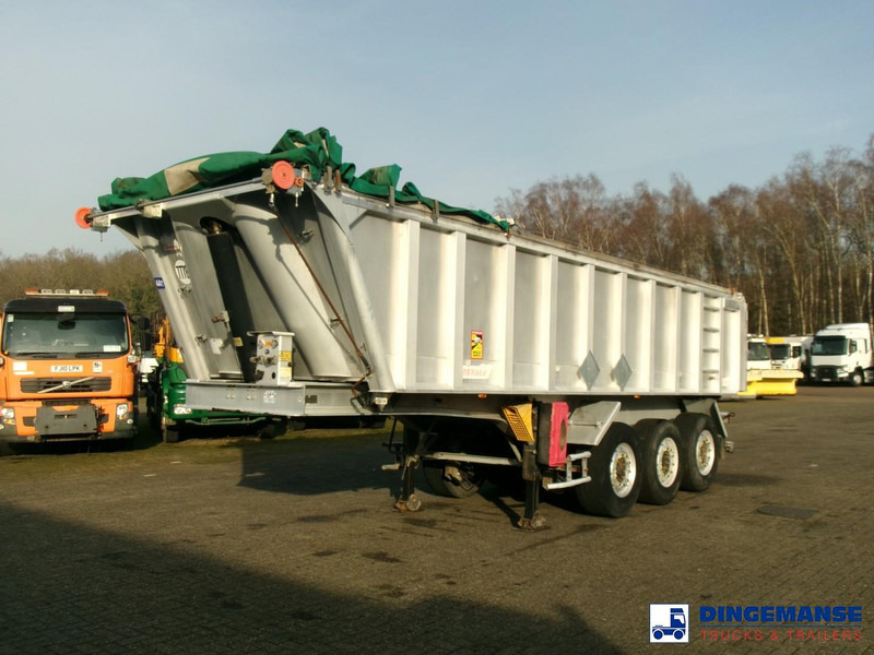 Benalu Tipper trailer alu 22 m3 + tarpaulin - Semireboque basculante: foto 1 Benalu Tipper trailer alu 22 m3 + tarpaulin - Semireboque basculante: foto 1