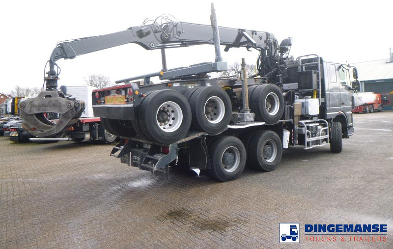 DAF XF 105.510 6x4 + Loglift F281S83 crane / timber truck + dolly - Caminhão florestal, Caminhão grua: foto 4 DAF XF 105.510 6x4 + Loglift F281S83 crane / timber truck + dolly - Caminhão florestal, Caminhão grua: foto 4