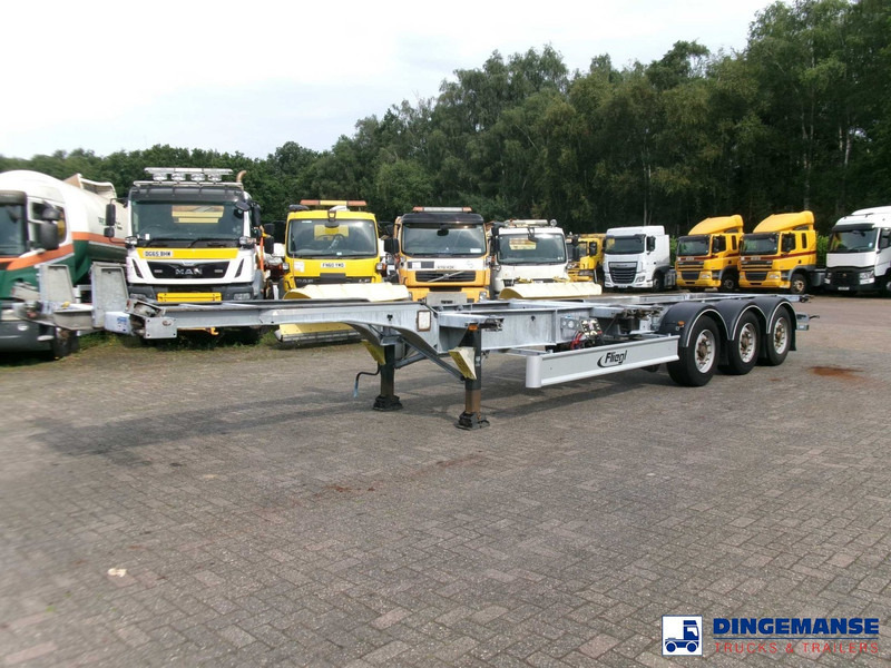Fliegl 3-axle container trailer 45 ft - Semireboque transportador de contêineres/ Caixa móvel: foto 1 Fliegl 3-axle container trailer 45 ft - Semireboque transportador de contêineres/ Caixa móvel: foto 1