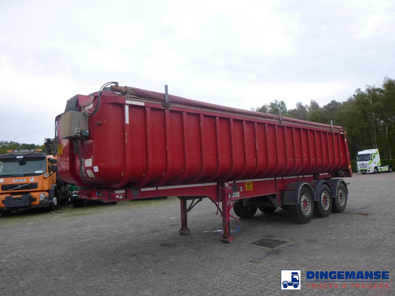 Fruehauf Tipper trailer alu 34.6 m3 + tarpaulin - Semireboque basculante: foto 1 Fruehauf Tipper trailer alu 34.6 m3 + tarpaulin - Semireboque basculante: foto 1