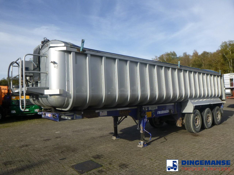 Fruehauf Tipper trailer alu 35 m3 + tarpaulin - Semireboque basculante: foto 1 Fruehauf Tipper trailer alu 35 m3 + tarpaulin - Semireboque basculante: foto 1