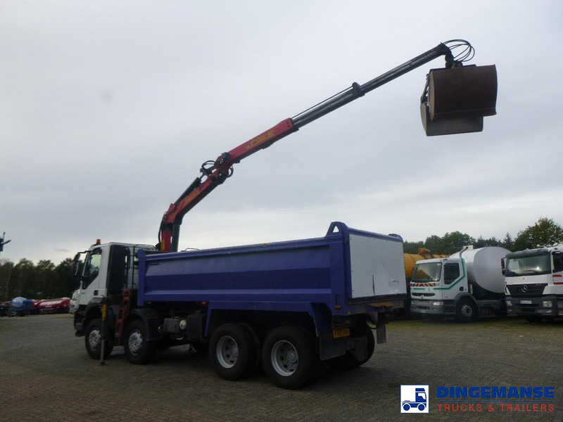 Iveco AD340T36 8x4 RHD tipper + Palfinger E120 plus + grapple - Caminhão grua: foto 3 Iveco AD340T36 8x4 RHD tipper + Palfinger E120 plus + grapple - Caminhão grua: foto 3