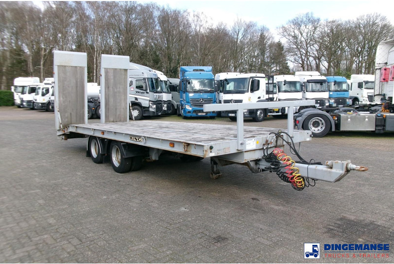 KING 2-axle platform drawbar trailer 14t + ramps - Reboque plataforma/ Caixa aberta: foto 2 KING 2-axle platform drawbar trailer 14t + ramps - Reboque plataforma/ Caixa aberta: foto 2