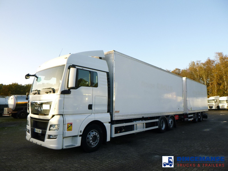 MAN TGX 26.440 6X2 high volume + Fruehauf closed box trailer - Caminhão furgão: foto 1 MAN TGX 26.440 6X2 high volume + Fruehauf closed box trailer - Caminhão furgão: foto 1