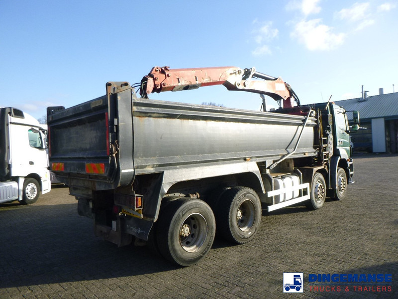 Caminhão grua Mercedes-Benz Axor 3236 8x4 RHD tipper + Hiab 1283 DK-2 Duo: foto 8