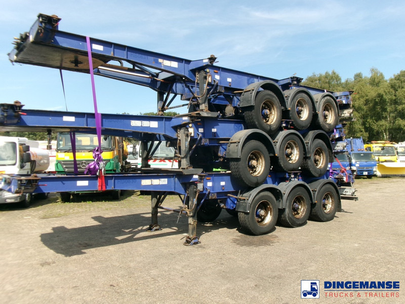 Montracon Stack - 3 x container chassis 20-30-40-45 ft - Semireboque transportador de contêineres/ Caixa móvel: foto 1 Montracon Stack - 3 x container chassis 20-30-40-45 ft - Semireboque transportador de contêineres/ Caixa móvel: foto 1