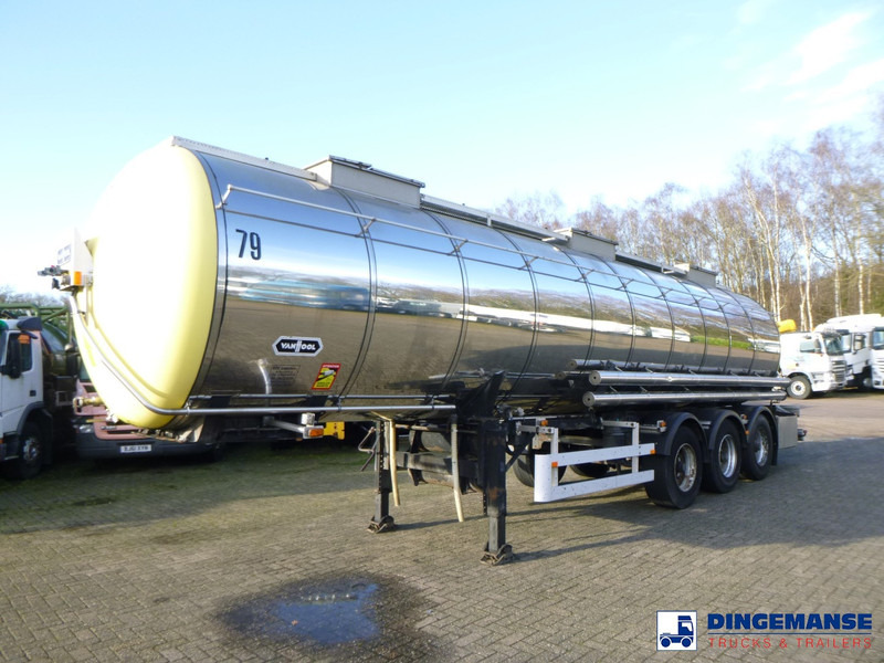 Van Hool Chemical tank inox 30 m3 / 3 comp - Reboque tanque: foto 1 Van Hool Chemical tank inox 30 m3 / 3 comp - Reboque tanque: foto 1