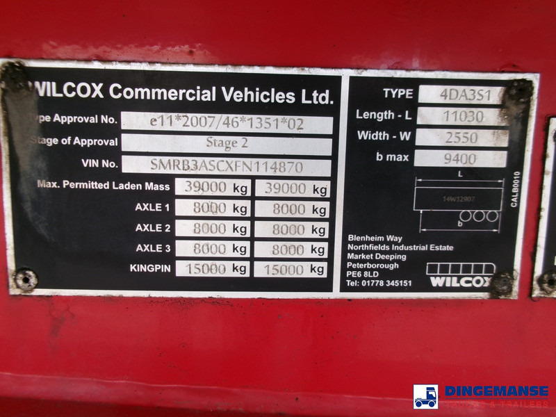 Locação de WILCOX Tipper trailer alu 55 m3 + tarpaulin WILCOX Tipper trailer alu 55 m3 + tarpaulin: foto 14
