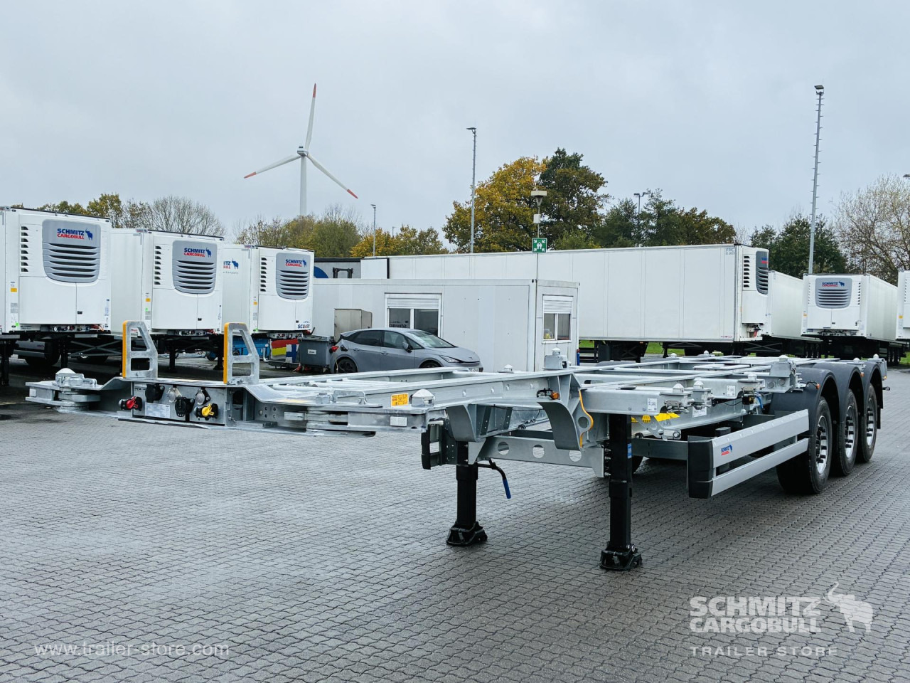 SCHMITZ Auflieger Containerfahrgestell Standard - Semireboque transportador de contêineres/ Caixa móvel: foto 1 SCHMITZ Auflieger Containerfahrgestell Standard - Semireboque transportador de contêineres/ Caixa móvel: foto 1