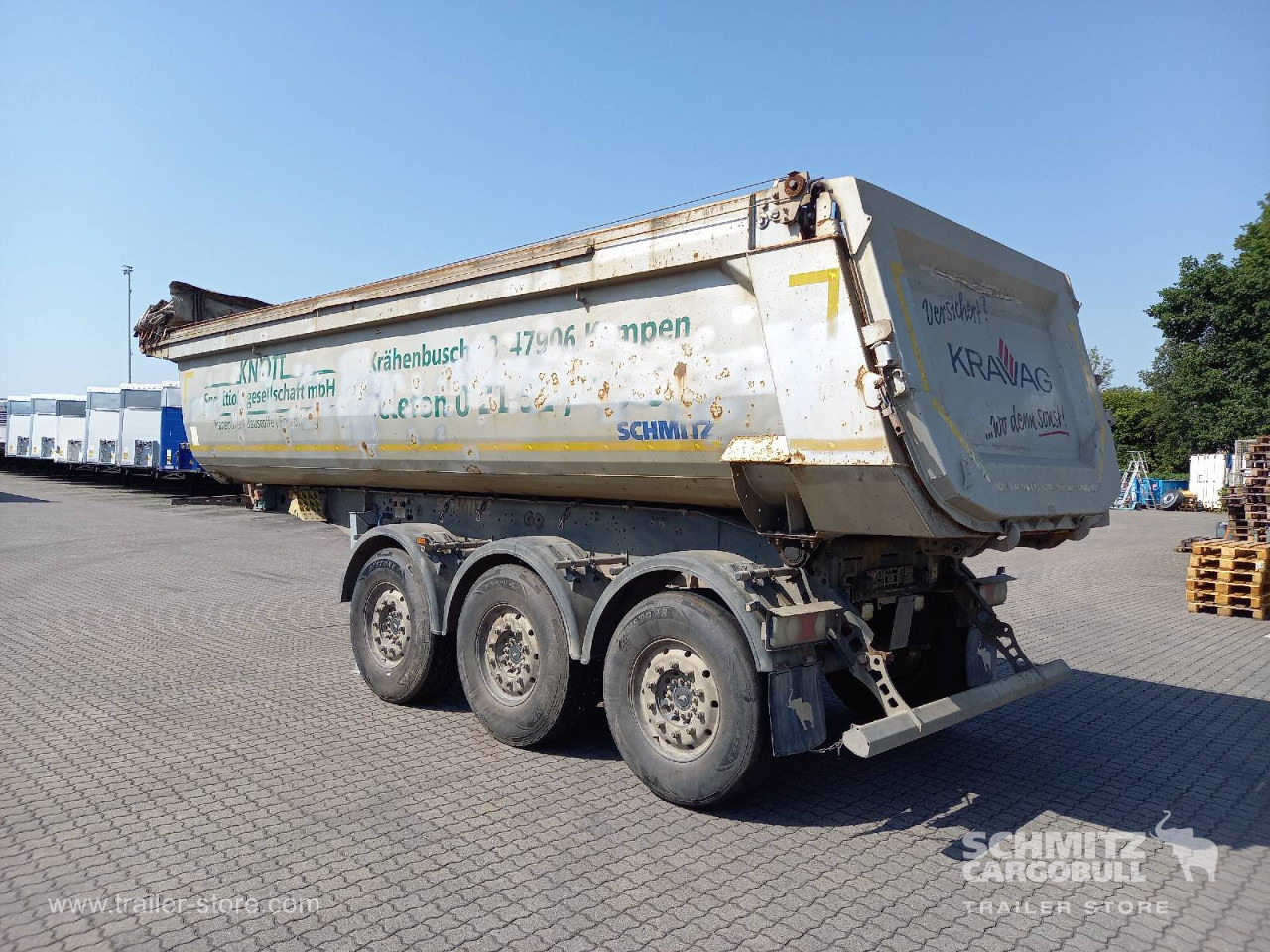 SCHMITZ Auflieger Kipper Stahlrundmulde 25m³ - Semireboque basculante: foto 5 SCHMITZ Auflieger Kipper Stahlrundmulde 25m³ - Semireboque basculante: foto 5