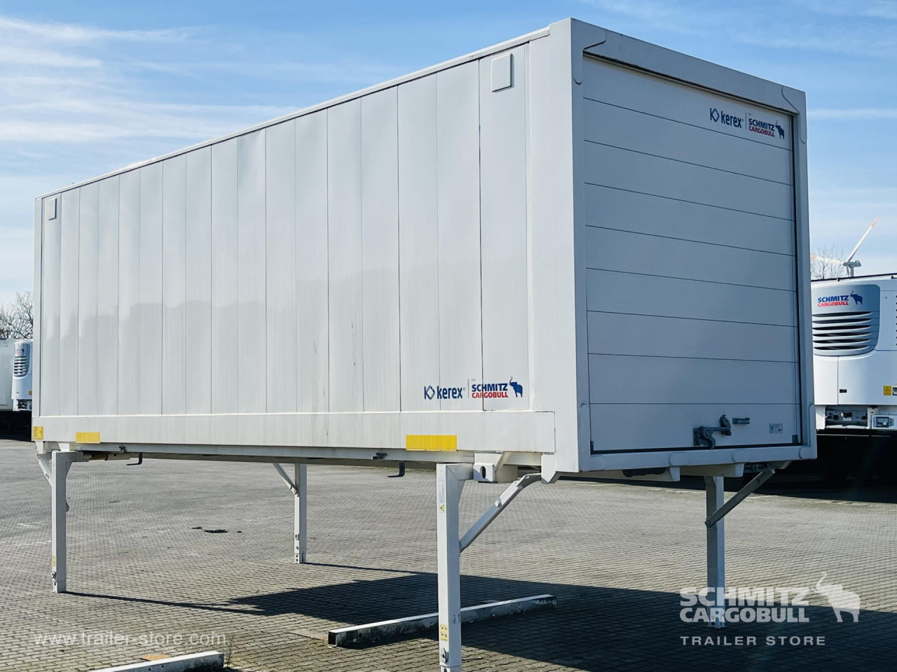 SCHMITZ Wechselaufbau Trockenfrachtkoffer 7.45 Roller - Reboque furgão: foto 1 SCHMITZ Wechselaufbau Trockenfrachtkoffer 7.45 Roller - Reboque furgão: foto 1