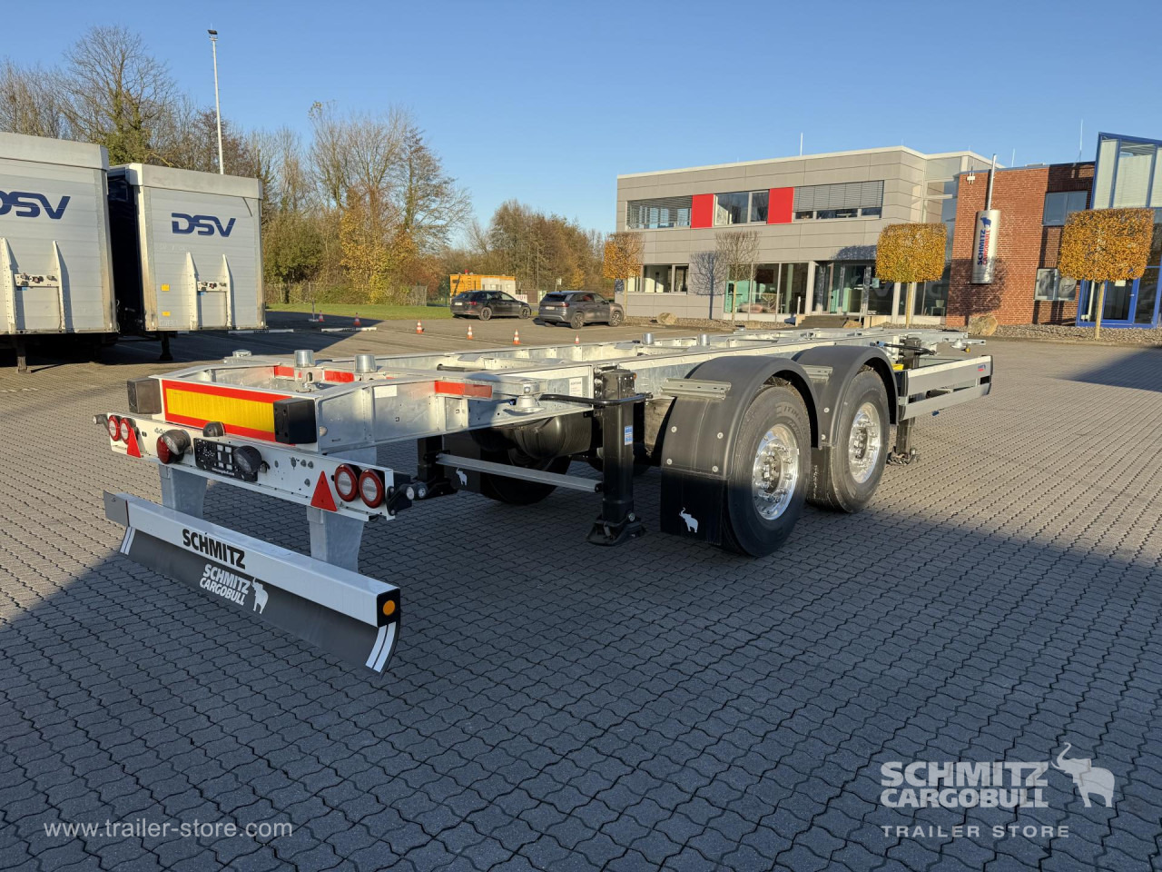 SCHMITZ Zentralachsanhänger Wechselfahrgestell Standard - Reboque transportador de contêineres/ Caixa móvel: foto 1 SCHMITZ Zentralachsanhänger Wechselfahrgestell Standard - Reboque transportador de contêineres/ Caixa móvel: foto 1