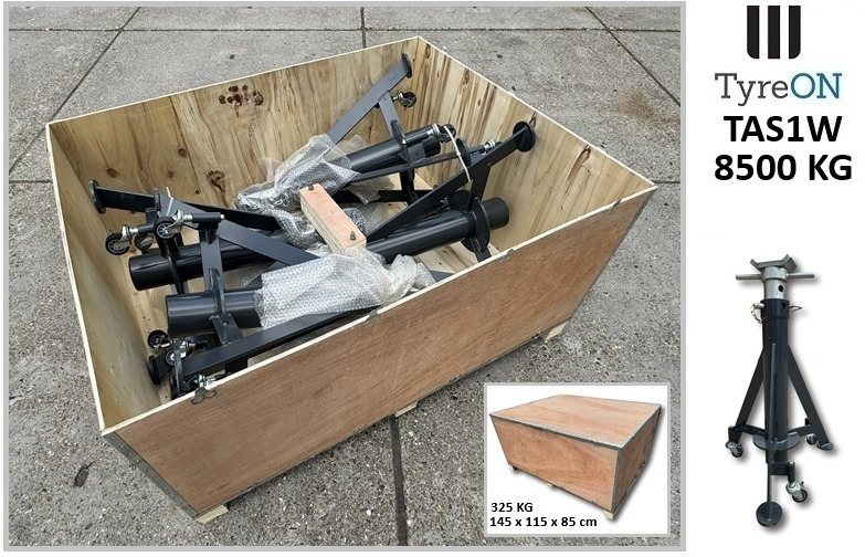 Equipamento de armazém TAS1W8.5T  axle support 900-1500 mm mobile - 3 suspended castors wheels - Integrated coil spring: foto 7