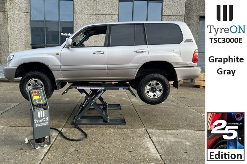 Equipamento para oficina TSC3000E mobile midrise car scissor lift with electrical release - 230V - Graphite gray: foto 6