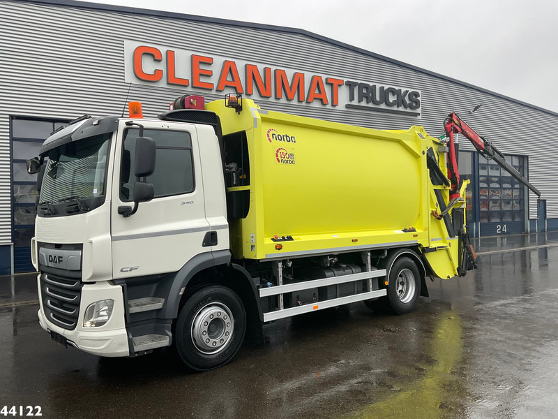 DAF FA CF 340 Euro 6 Norba 17 m³ + Palfinger 3.8 Tonmeter laadkraan + Winch - Caminhão de lixo: foto 1 DAF FA CF 340 Euro 6 Norba 17 m³ + Palfinger 3.8 Tonmeter laadkraan + Winch - Caminhão de lixo: foto 1