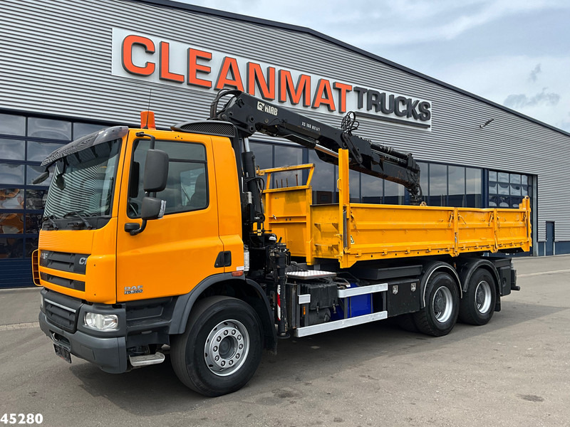 DAF FAT 75 CF 340 6x4 Manual Full steel Hiab 16 Tonmeter laadkraan - Caminhão basculante, Caminhão grua: foto 3 DAF FAT 75 CF 340 6x4 Manual Full steel Hiab 16 Tonmeter laadkraan - Caminhão basculante, Caminhão grua: foto 3