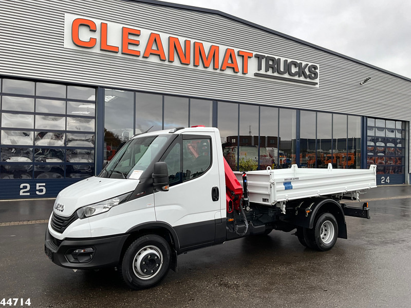Iveco Daily 72C18 HMF laadkraan 3,4 Tonmeter laadkraan + Meiller 3-zijdige kipper New & Unused!! - Caminhão basculante, Caminhão grua: foto 3 Iveco Daily 72C18 HMF laadkraan 3,4 Tonmeter laadkraan + Meiller 3-zijdige kipper New & Unused!! - Caminhão basculante, Caminhão grua: foto 3