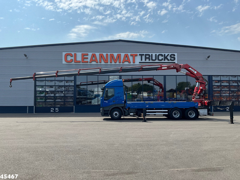 Iveco Stralis 500 6x4 MKG 54 Tonmeter laadkraan - Camião de caixa aberta/ Plataforma, Caminhão grua: foto 1 Iveco Stralis 500 6x4 MKG 54 Tonmeter laadkraan - Camião de caixa aberta/ Plataforma, Caminhão grua: foto 1
