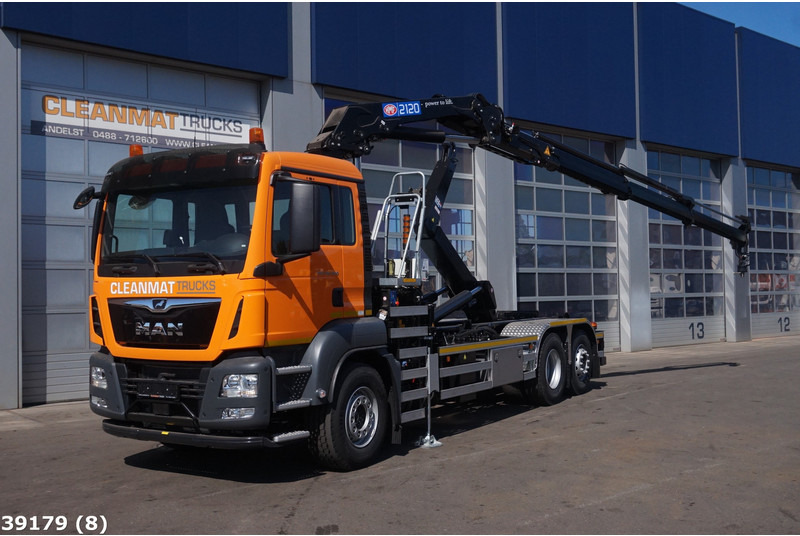 MAN TGS 26.420 HMF 21 ton/meter laadkraan - Caminhão polibenne, Caminhão grua: foto 1 MAN TGS 26.420 HMF 21 ton/meter laadkraan - Caminhão polibenne, Caminhão grua: foto 1