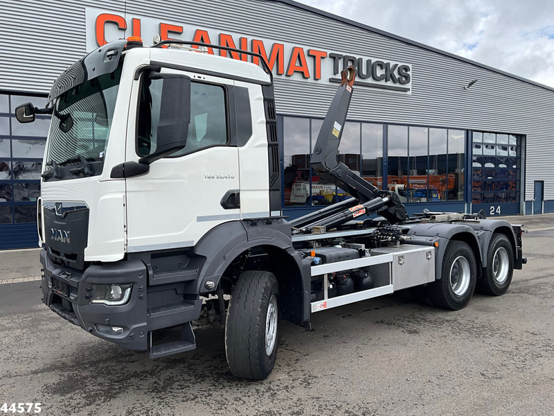 MAN TGS 33.470 6x4 Euro 6 Full Steel AJK 20 Ton haakarmsysteem - Caminhão polibenne: foto 1 MAN TGS 33.470 6x4 Euro 6 Full Steel AJK 20 Ton haakarmsysteem - Caminhão polibenne: foto 1
