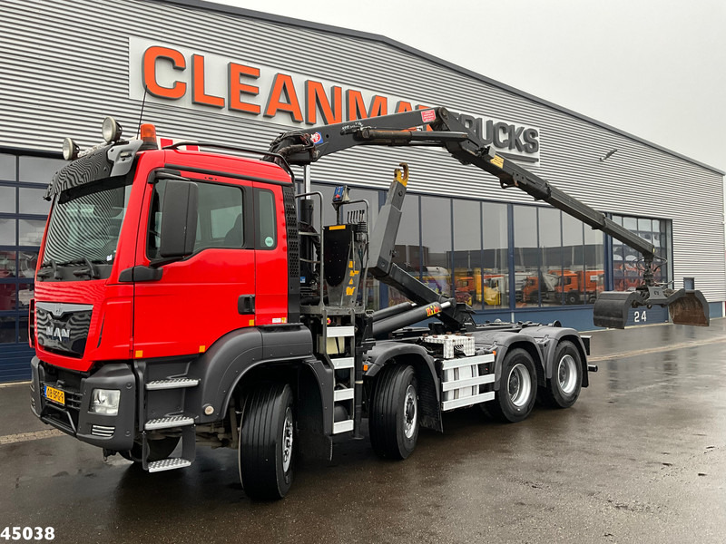 MAN TGS 35.400 8x4 Euro 6 HMF 16 Tonmeter Z-kraan - Caminhão polibenne, Caminhão grua: foto 1 MAN TGS 35.400 8x4 Euro 6 HMF 16 Tonmeter Z-kraan - Caminhão polibenne, Caminhão grua: foto 1