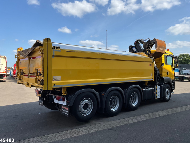 Caminhão basculante, Caminhão grua MAN TGS 35.400 8x4 Manual HMF 16 Tm Z-kraan: foto 7