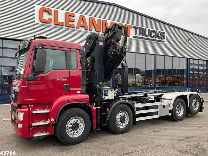 MAN TGS 35.480 8x4H Euro 6 HMF 40 Tonmeter laadkraan + Fly-Jib - Caminhão polibenne, Caminhão grua: foto 2 MAN TGS 35.480 8x4H Euro 6 HMF 40 Tonmeter laadkraan + Fly-Jib - Caminhão polibenne, Caminhão grua: foto 2
