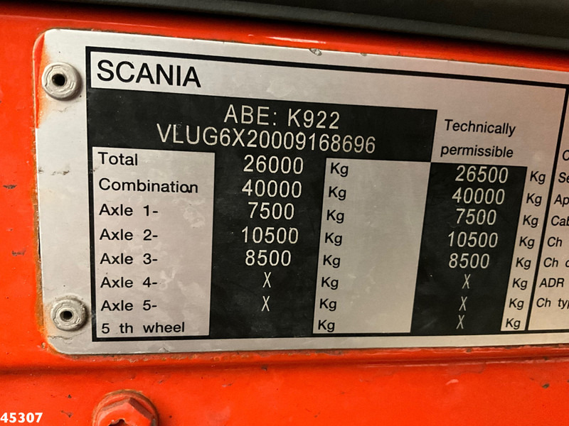 Caminhão multibenne Scania G 440 6x2 Meiller 16 Tons portaalarmsysteem: foto 18