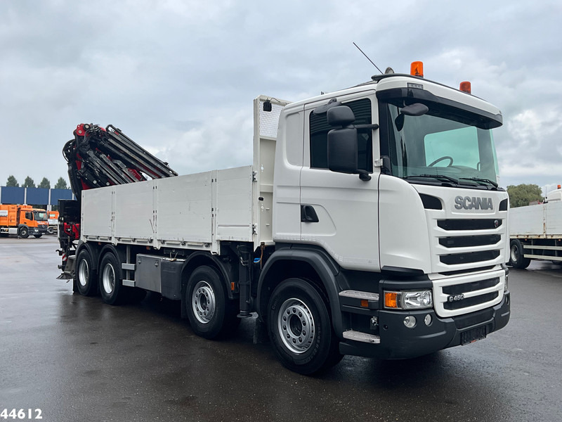 Scania G 450 8x4 Euro 6 Fassi 66 Tonmeter laadkraan + Fly-jib Just 176.555 Km! - Caminhão grua: foto 4 Scania G 450 8x4 Euro 6 Fassi 66 Tonmeter laadkraan + Fly-jib Just 176.555 Km! - Caminhão grua: foto 4