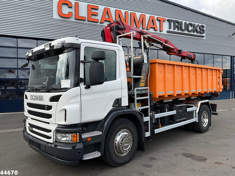 Scania P 320 HMF 12 Tonmeter Z-kraan + Kipper 11m³ - Caminhão basculante, Caminhão grua: foto 2 Scania P 320 HMF 12 Tonmeter Z-kraan + Kipper 11m³ - Caminhão basculante, Caminhão grua: foto 2